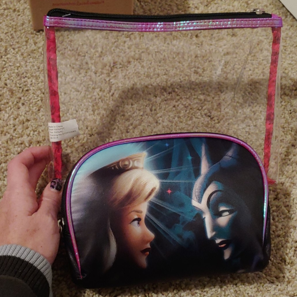 Sleeping Beauty 2 piece make-up bag set Disney